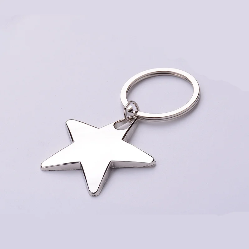 Пятиконечная звезда брелок из цинкового сплава в форме звезды металлические брелки пятиконечная звезда образный брелок металлический