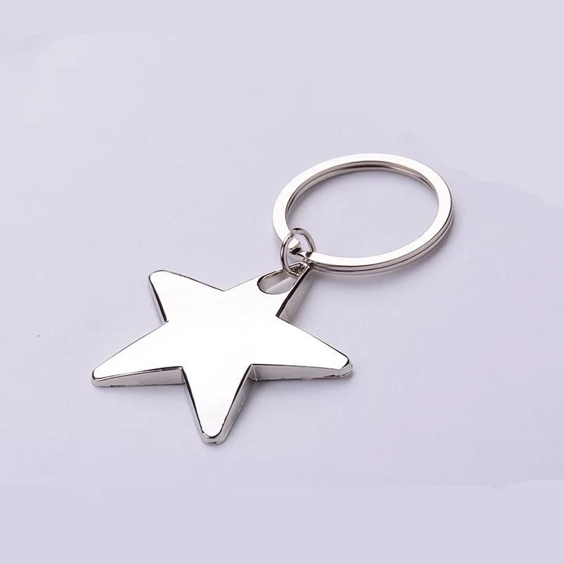 

Five-pointed star keychain keyring Zinc Alloy Star Shaped Keychains Metal Keyrings Five Pointed Star Shaped key chain metal