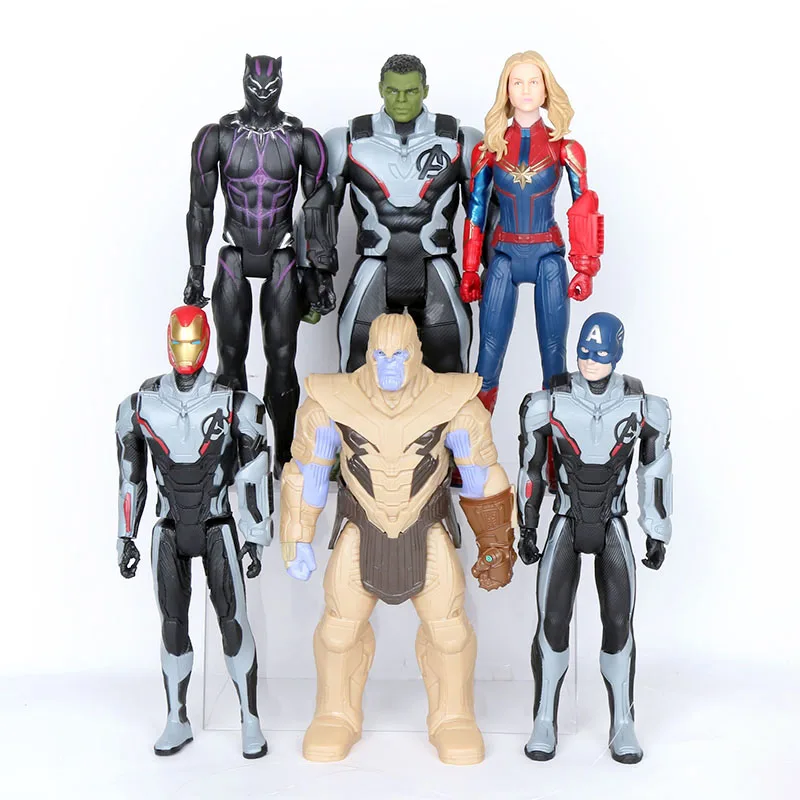 Marvel Toys: The Avengers Endgame 30cm Movie Super Hero Thanos, Captain America, Iron Man, Spider-Man, Hulk, and Thor Figure Model Toys image 2
