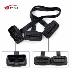 Топ ODB OBD2 кабель 16 Pin 1 штекер до 16 Pin 2 Женский OBD II OBD2 разъем OBD2 1-2 Диагностика расширения кабеля