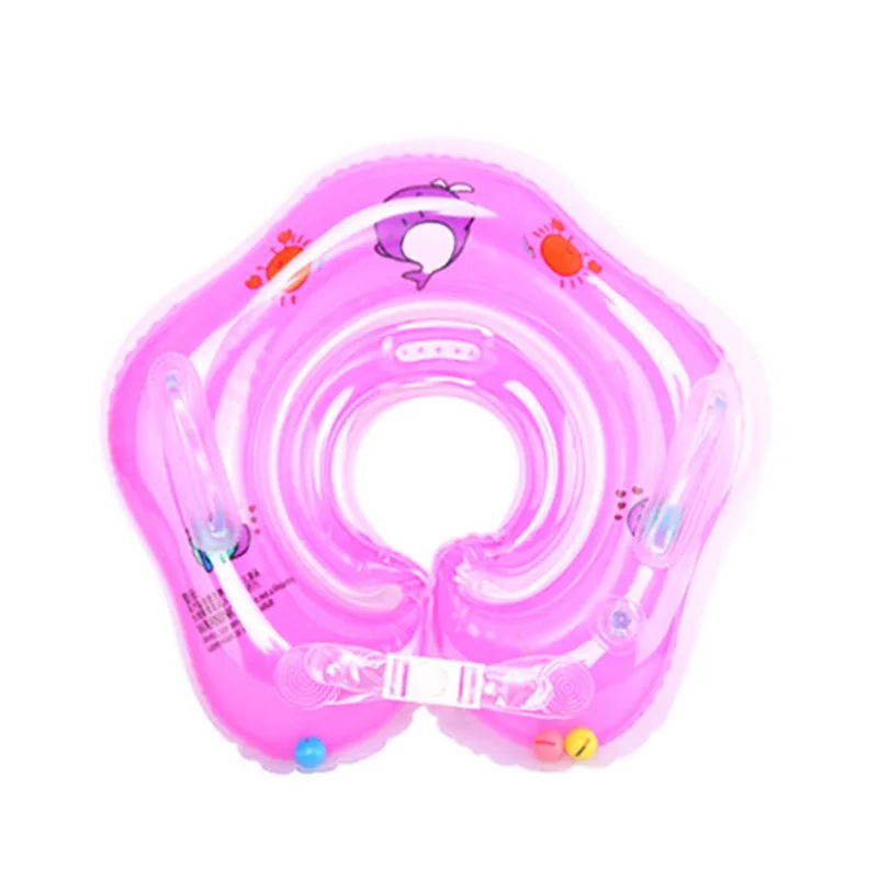 Детские аксессуары для плавания, кольцо для шеи, безопасная трубка для младенцев, круг для купания, надувной фламинго, Прямая поставка воды - Цвет: A4