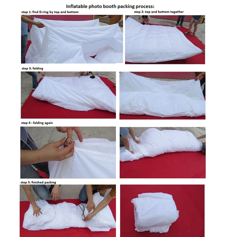 How to fold inflatable photo booth