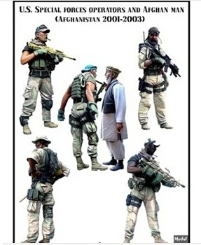 

Scale Models 1/35 US special forces and civilians in six groups Resin Model Free Shipping