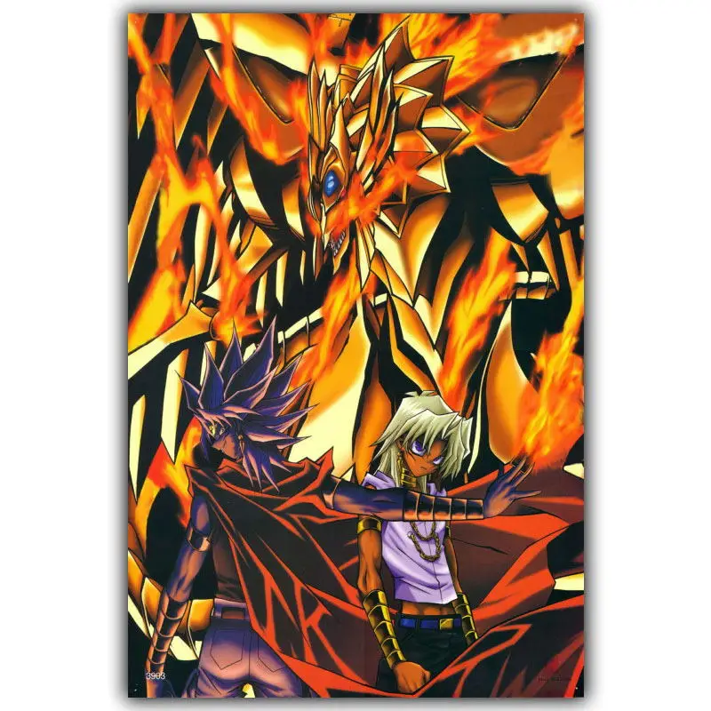 Yu-Gi-Oh Yu Gi Oh YuGiOh Slifer The Sky Dragon классические аниме художественные настенные изображения для украшения гостиной спальни Шелковый плакат с принтом - Цвет: DM1112