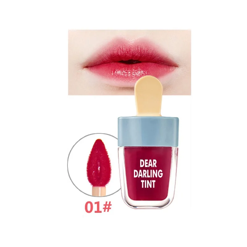 6 Color Lipstick Super Ice Cream Lip Gloss Liquid Lipstick Lasting
