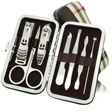 7 шт./компл. профессиональные кусачки для ногтей кутикулы Щипцы Педикюр Маникюр Очиститель Ногтей Резак Комплект чемоданчике дома существенно