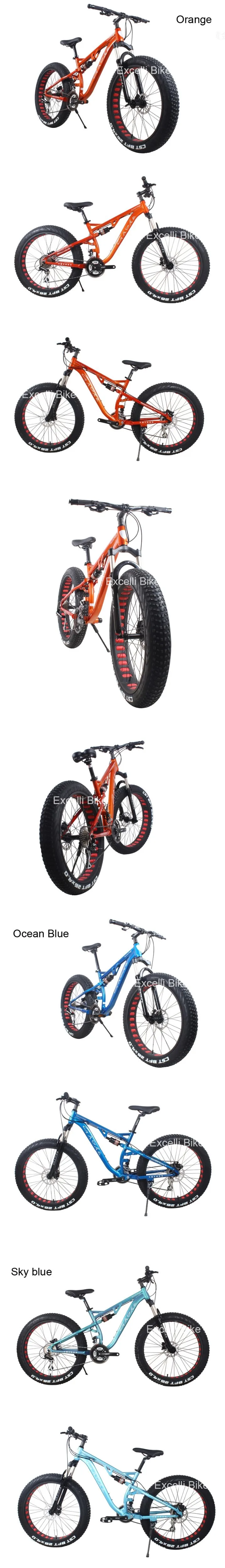 b0-24 Speeds 26X4 SHIMANO M360 Rear Derailleur NUTT Oil Disc Brake(For Oil brake bike) Shocking  Four-link Aluminium Alloy Frame Rear suspension frame