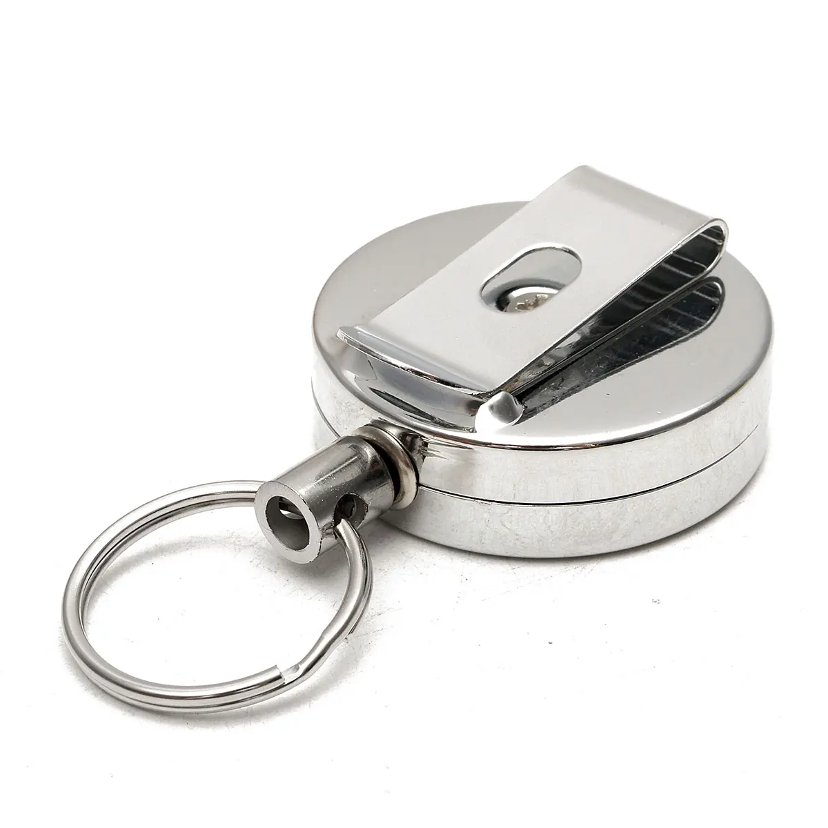 

CAMTOA 2Pcs/lot 65cm String Stainless Steel Fly Fishing Zinger Retractable Reel Cord Retractor Tying Tool Clip