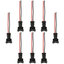 8 шт. легко Установка стабильные характеристики топливный инжектор проводка разъема Вилки зажимы для EV1 OBD1 косичка Cut сращивания