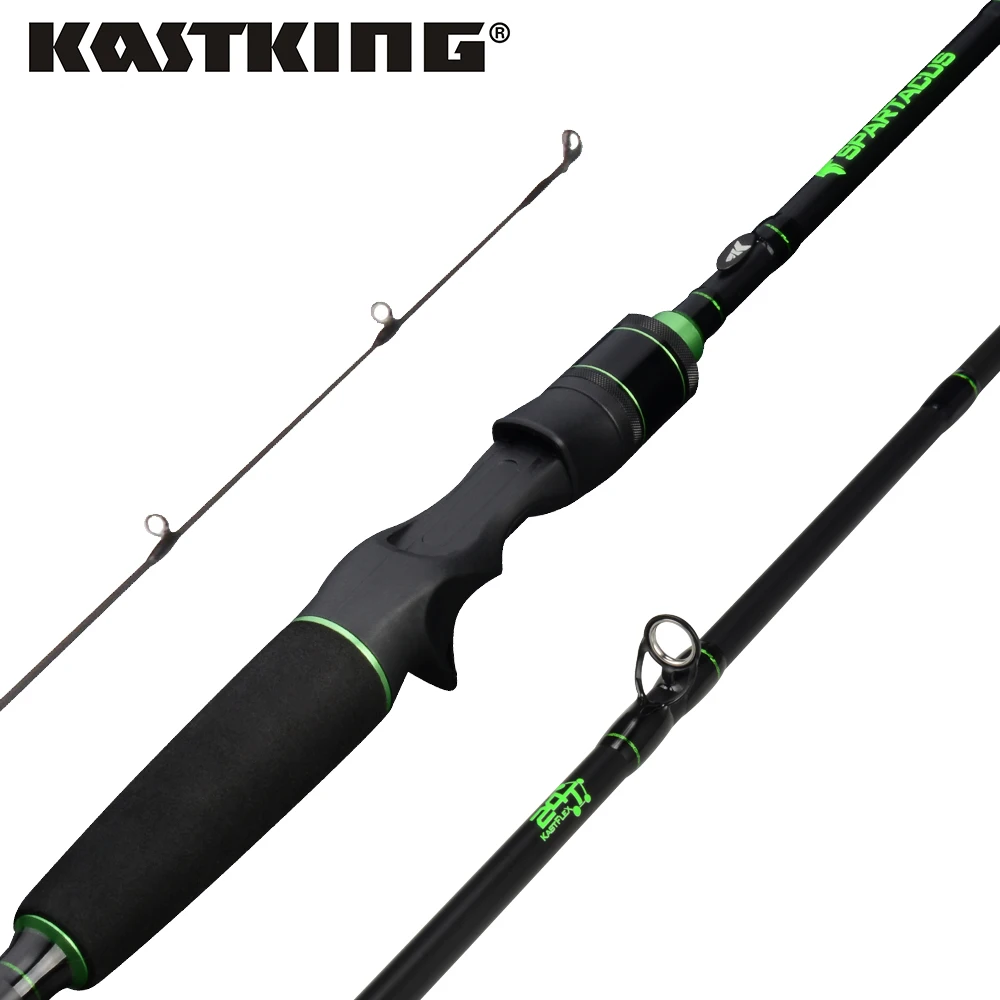 KastKing Spartacus Casting Fishing Rod with 2 Tips 4 Colors Alloy