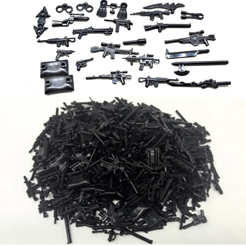 

Military Swat Police Gun Weapons Pack Army soldiers building blocks MOC Arms City Police Legoingly Military Series Legoingl WW2