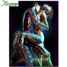 Yogotop алмазная живопись 5D «сделай сам» танцоров пара 3d дрель мозаика квадратный/круглый горный хрусталь вышивка Фэнтези Частный заказ YY614