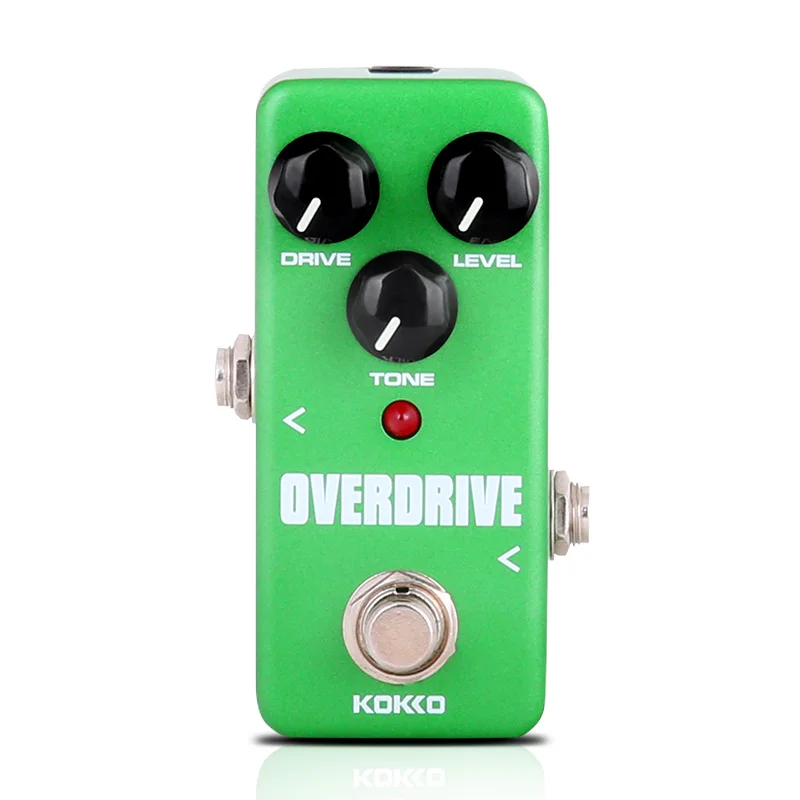 KOKKO мини-педаль портативная гитарная педаль для звукового эффекта овердрайв/таймер/SOS/усилитель/Supa привод/Искажение/хор/пространство/Вибрато/компрессор - Цвет: Overdrive