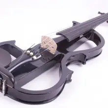 4/4 черная 4 струнная электрическая скрипка высокого качества