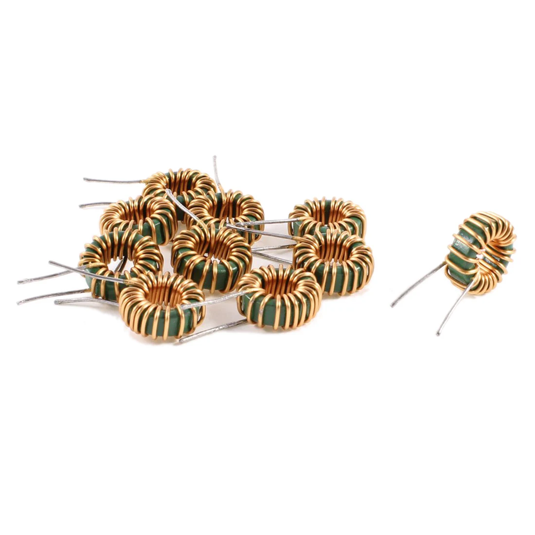 

10 Pcs Toroid Core Inductor Wire Wind Wound 3MH 40mOhm 3A Coil