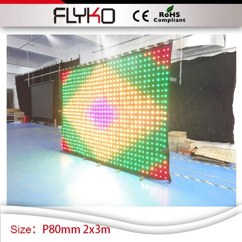 

P8cm led curtain rgb 2m x 3m led backdrop disco lights used video curtain diy led curtain