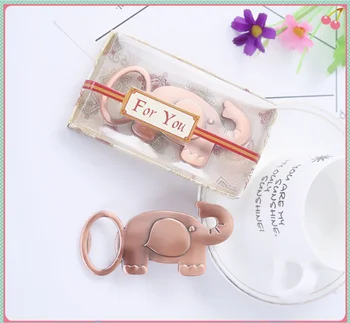 

Free Shipping 50pcs/lot New Arrival beer wedding gift zinc alloy antique copper elephant bulk bottle opener