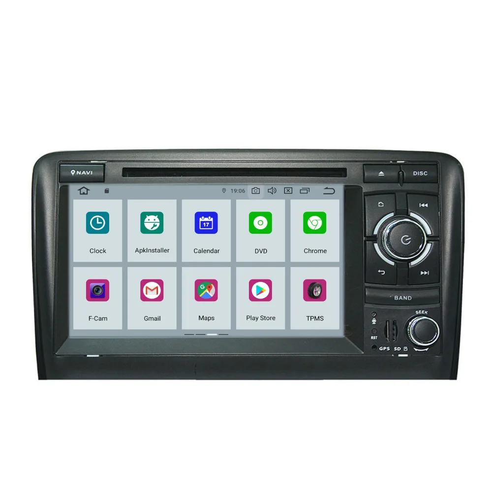 Sale COIKA 7" Android 9.0 System Car DVD Player For Audi A3 S3 Quad Core 2+16G RAM WIFI Mirror Link BT Google USB SD 1080P OBD DVR 2