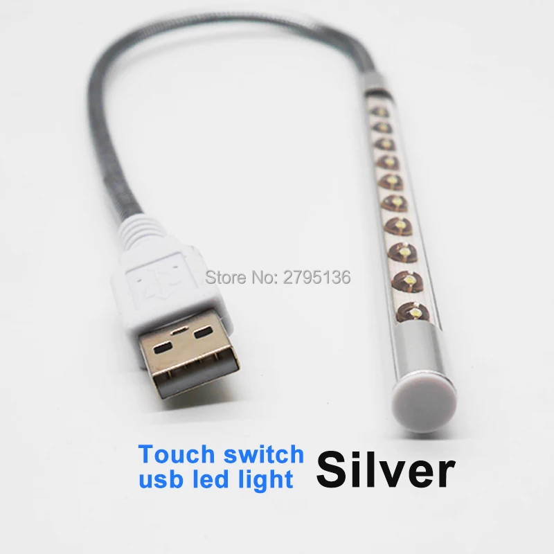 Новое поступление светодиодная USB лампа 10 светодиодов настольные мини лампы