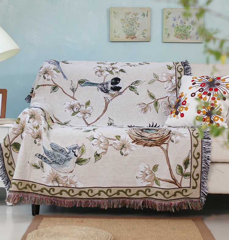 

Poly / Cotton Knitted Decorative Wall Hanging Tapestry Sofa Blanket Thread Blankets Beds Cover Home Decor Tapestry Yoga Mat