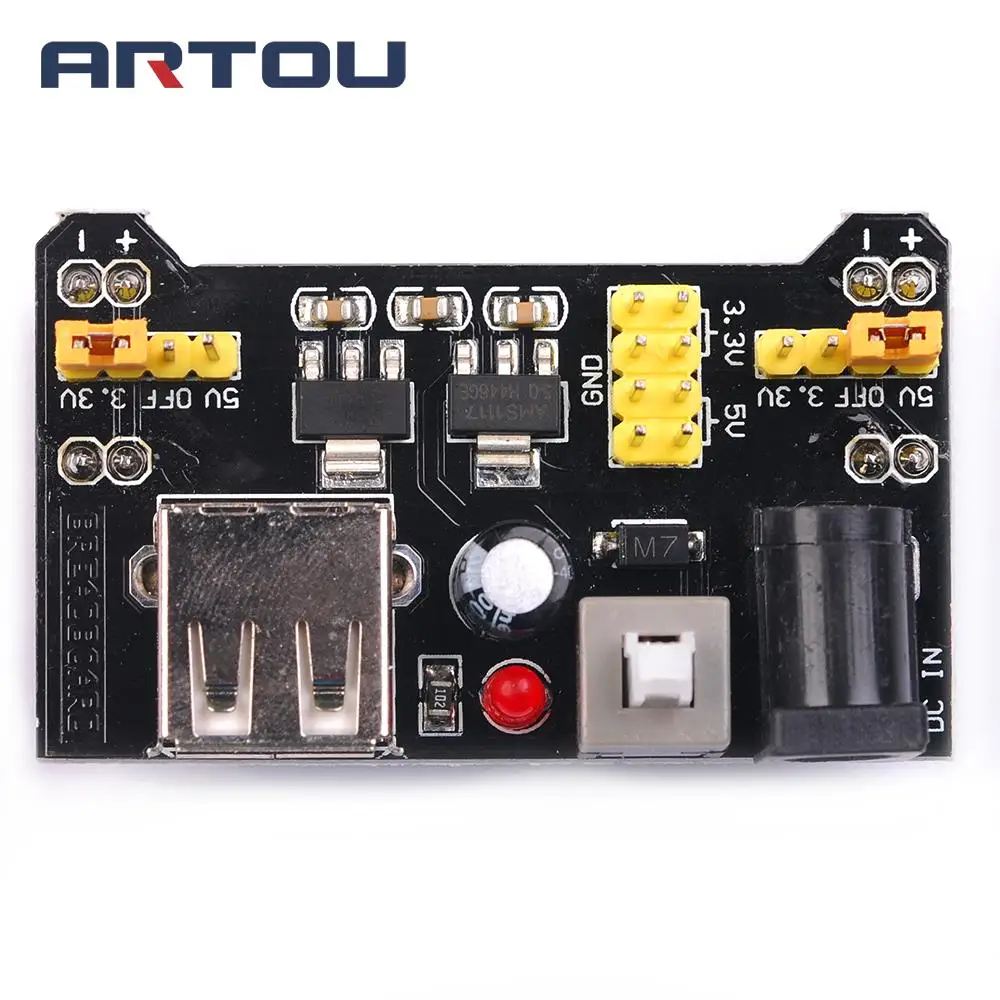 MB102 MB 102 Solderless Breadboard Power Supply Module 3.3V 5V Board