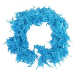 Lhbl 2 м шарф-Боа Из Перьев пушистые самодельный костюм Dressup Свадебная вечеринка домашний декор (светло-голубой)