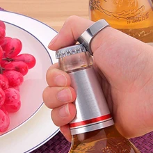 Мини 22 мм креативные открывалки для пива из нержавеющей стали кольцо-форма открывалка для пивных бутылок Инструменты для бара серебро