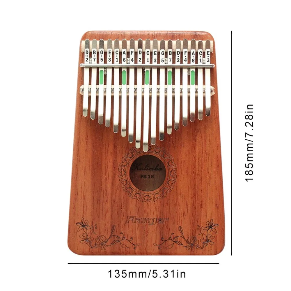 Flanger FK18 Kalimba рояль для большого пальца деревянный калимба скрипка аксессуары для взрослых детей Пальчиковое Пианино музыкальные инструменты аксессуары