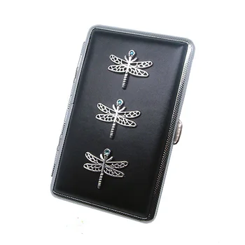 

Lady slim cigarette case Beautiful fashion cigarette case Rainproof exquisite leather gift cigarette case