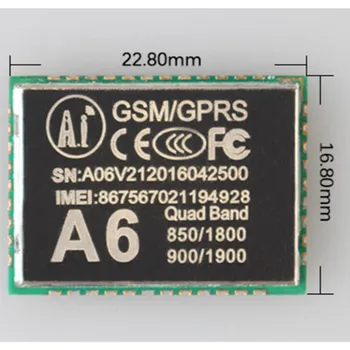

GPRS module + GSM module A6 module SMS Voice Development Board Wireless Data