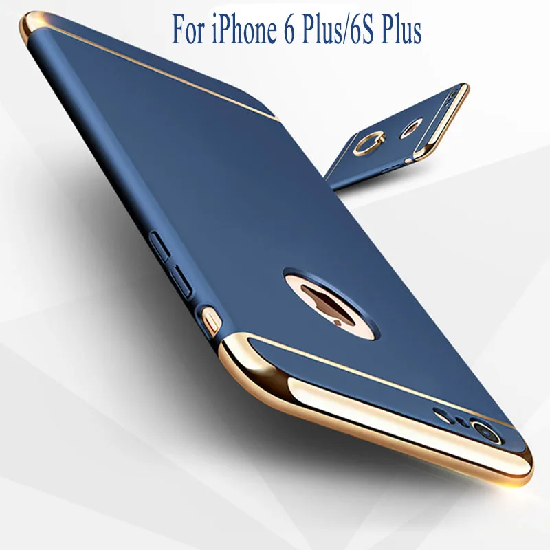 Tigertek для iPhone 6/6 S Случае 3 в 1 Гальваническим Рамки Пластиковые Чехол Задняя Крышка