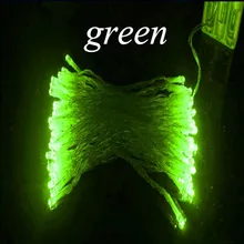 Зеленый 10 м Светодиодные струсветодио дный огни 3* AA на батарейках водостойкие сказсветодио дный светодиодные Рождественские огни для праздничной вечеринки Свадебные украшения
