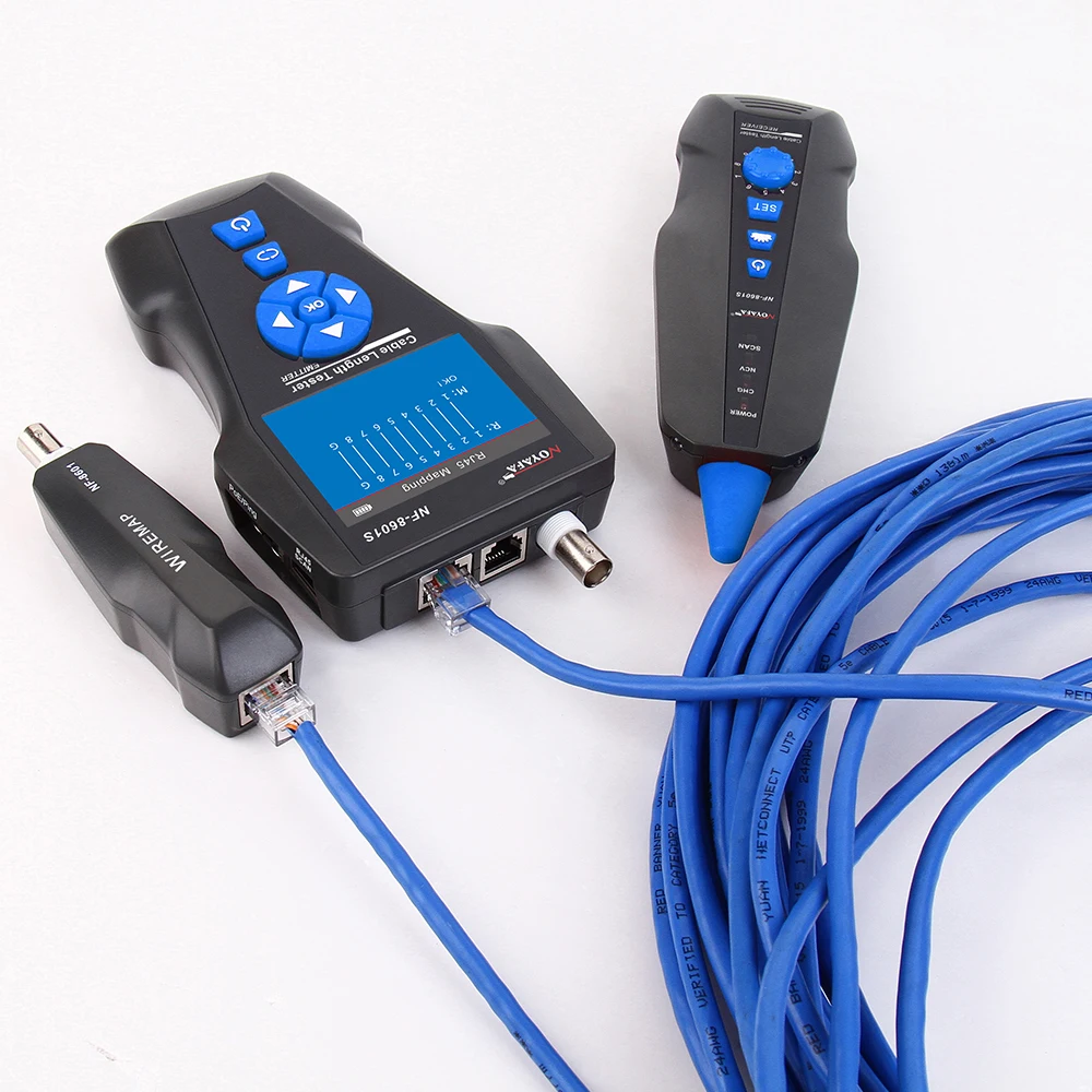 TDR сети ЖК дисплей кабельный тестер Noyafa NF 8601S многофункциональный трекер для RJ45 RJ11