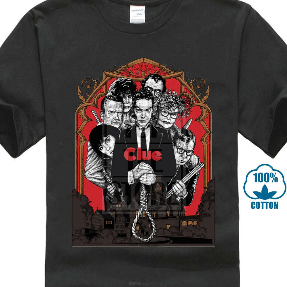 New Popular Clue Movie Home Short Men'S Black T Shirt S To 4Xlin T