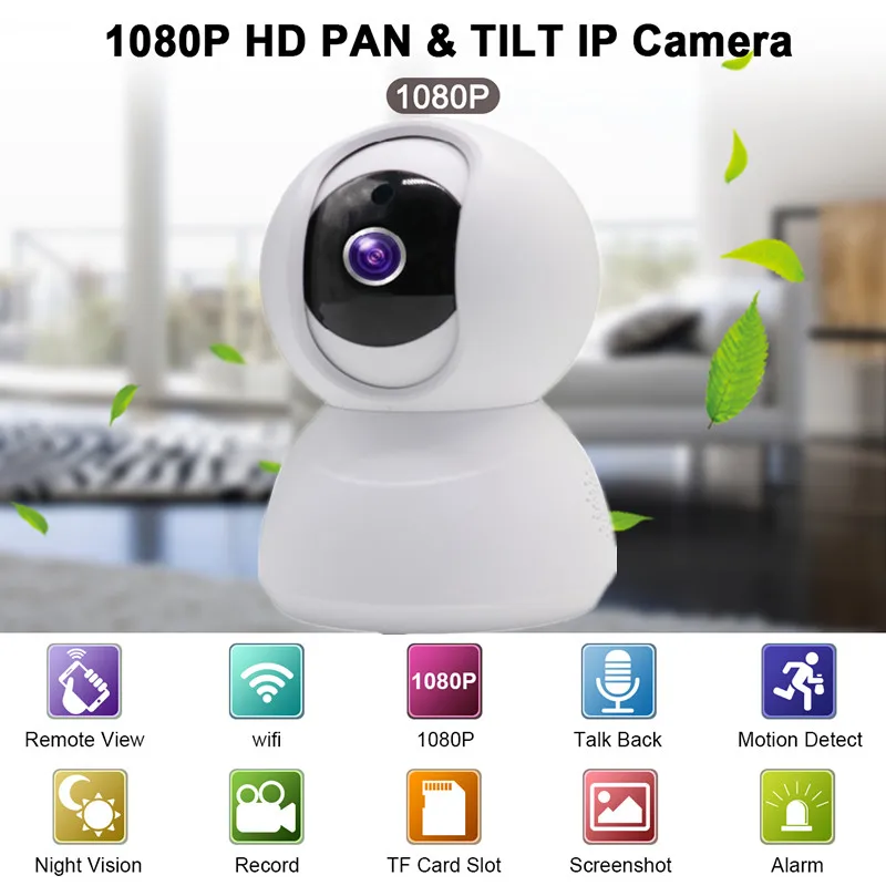 IP Camera Wi fi 1080P video surveillance Alexa smart home security cloud storage WiFi wireless security network CCTV Poto Camera