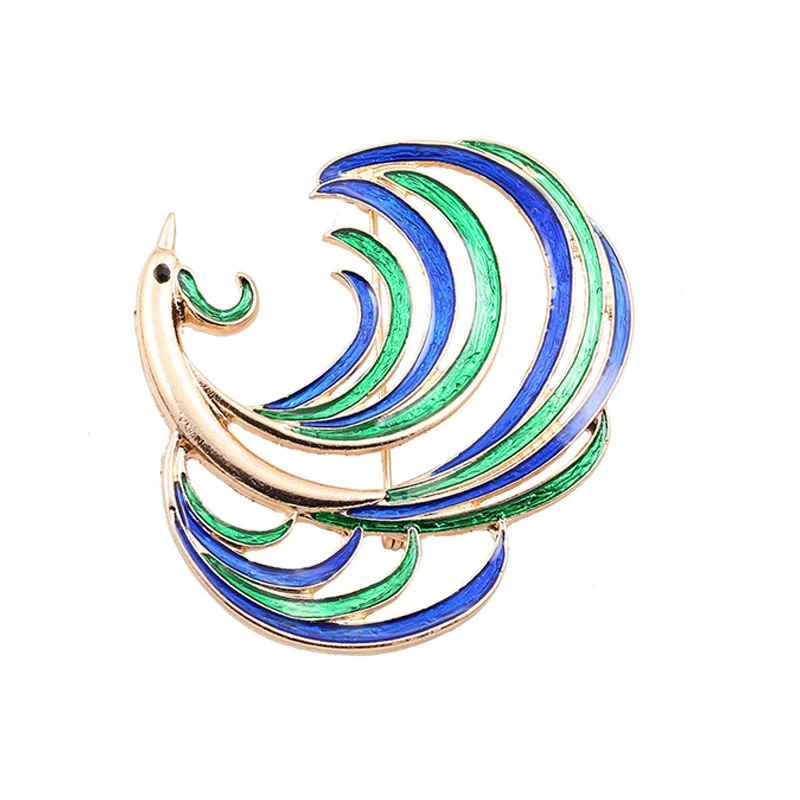 UALGL Fashion Brooches And Pins Rhinestone Animal Pins Broches Enamel