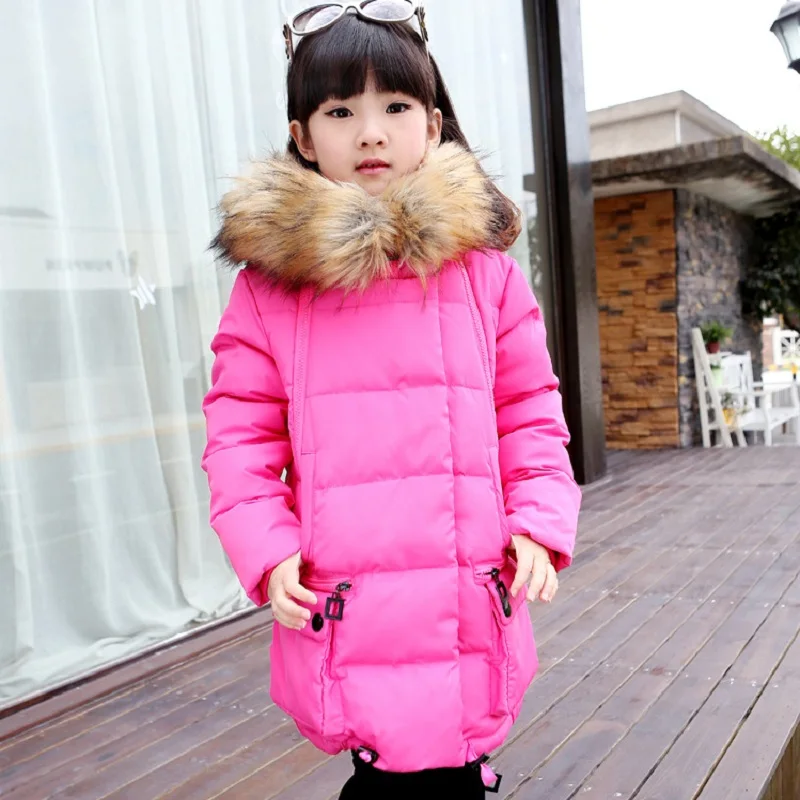 New girls winter coat girls down jacket children s outerwear warm clothing kids clothes duck down