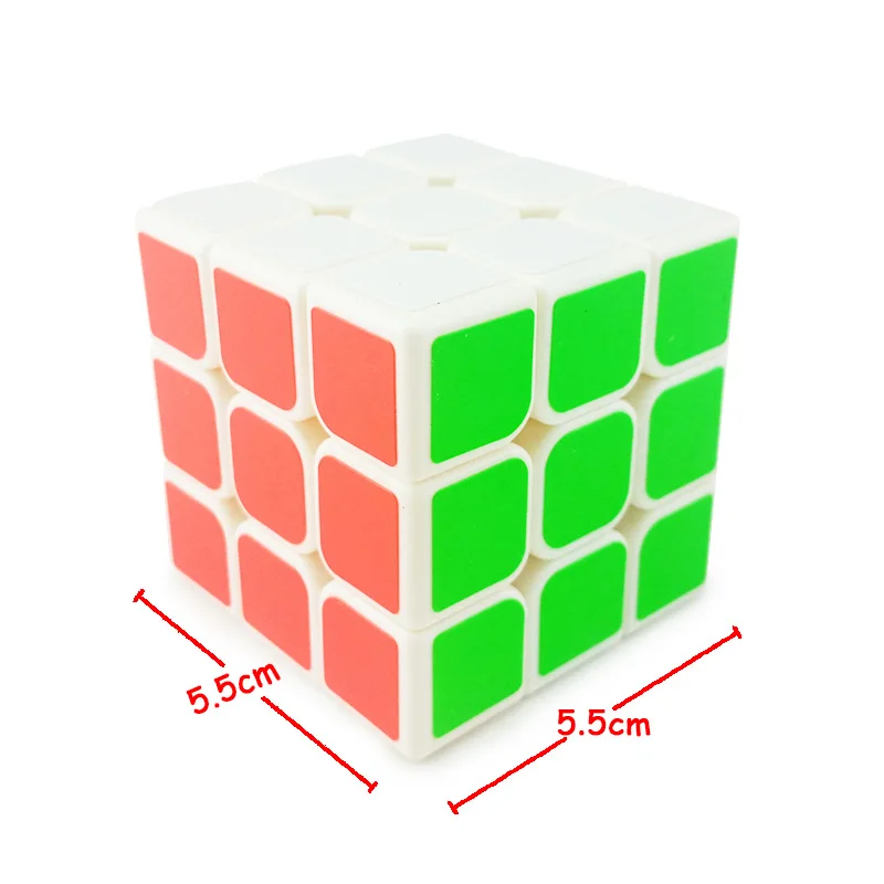 2x2x2 3x3x3 4x4x4 5x5x5 белая наклейка скоростной магический куб Базовая головоломка твист классический развивающий куб игрушки для детей идея подарок