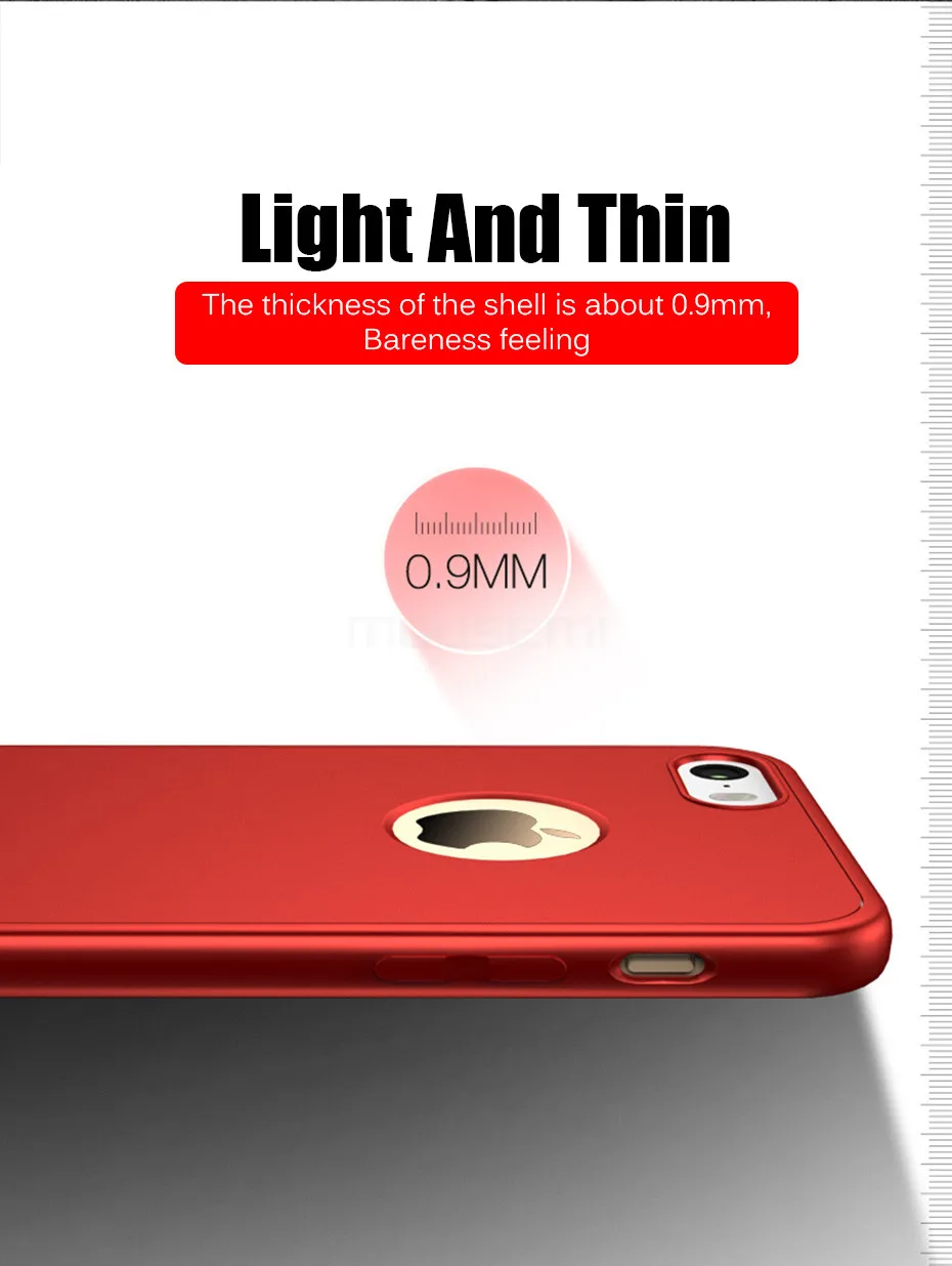 MOUSEMI For iPhone 6 6s 8 Plus Coque Phone Cases Silicone TPU Luxury Protection 360 Degree Full Body Cover Cases For iPhone 7 X (8)
