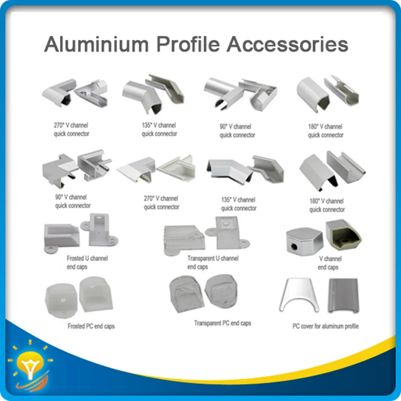 Accesorios de perfil de aluminio, tapas de extremo s, cubierta de PC  impermeable para perfil de aluminio, venta al por mayor|accessories  wholesale|caps wholesalecover for - AliExpress