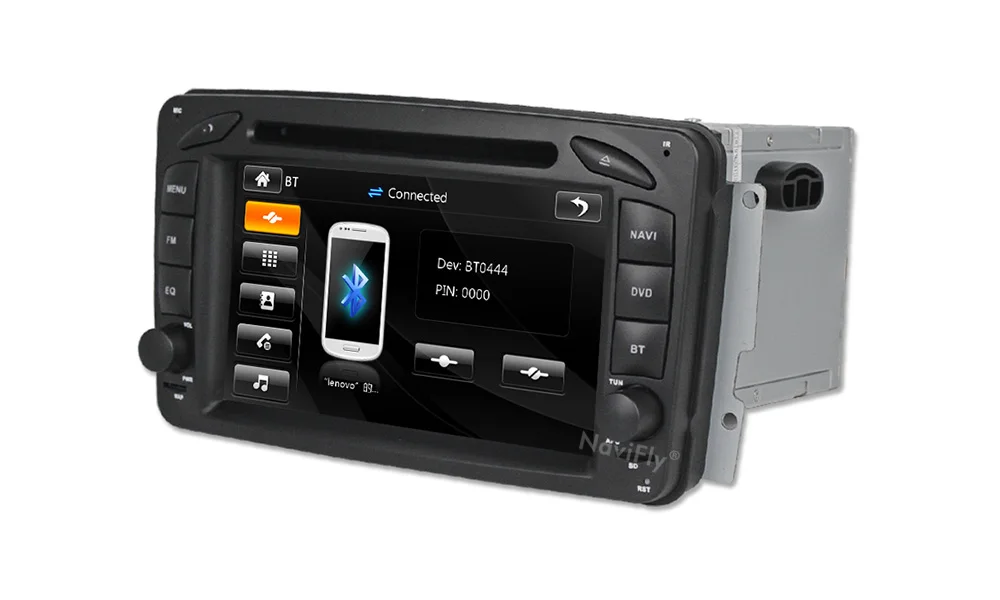 Discount Navifly Windows ce 2DIN Car dvd player multimedia radio audio For Mercedes Benz W209 W203 W168 ML W163 W463 Viano W639 Vito RDS 19