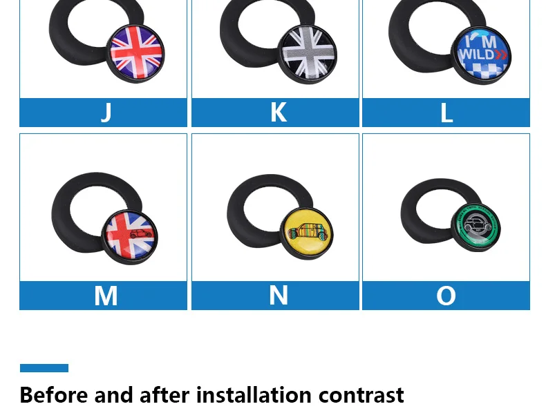 Ambermile зажигания автомобиля кнопка запуска двигателя крышка наклейки черного цвета для Mini Cooper R50 R53 R55 R56 R57 R58 R59 R60 R61 аксессуары