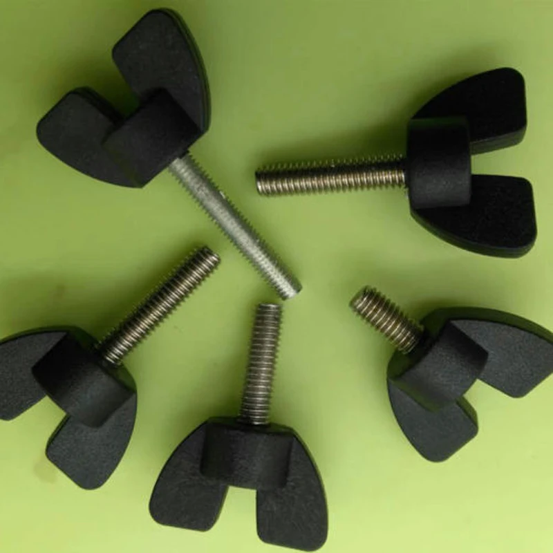 M6 Butterfly Shaped Hand Screw Head Knob Screws Tighten Bolts Carbon Steel 5PCSin Bolts from
