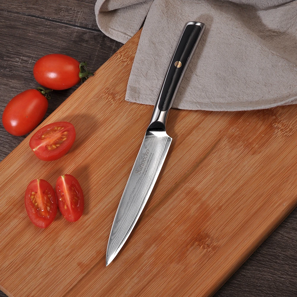 SUNNECKO 3pcs Kitchen Knives Set Japanese VG10 Core Damascus Steel Razor Sharp Blade G10 Handle Che - 32857658430