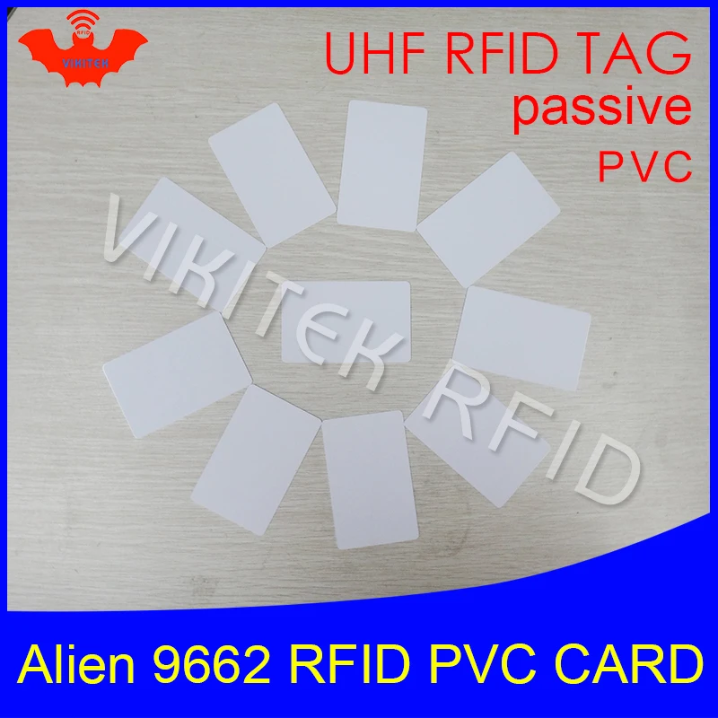 Rfid-теги UHF ПВХ Карта чужой 9662 EPC6C 915 МГц 868 МГц 860-960 МГц Higgs3 85,7*54*0,8 мм длинные расстояния смарт-карта пассивные RFID метки