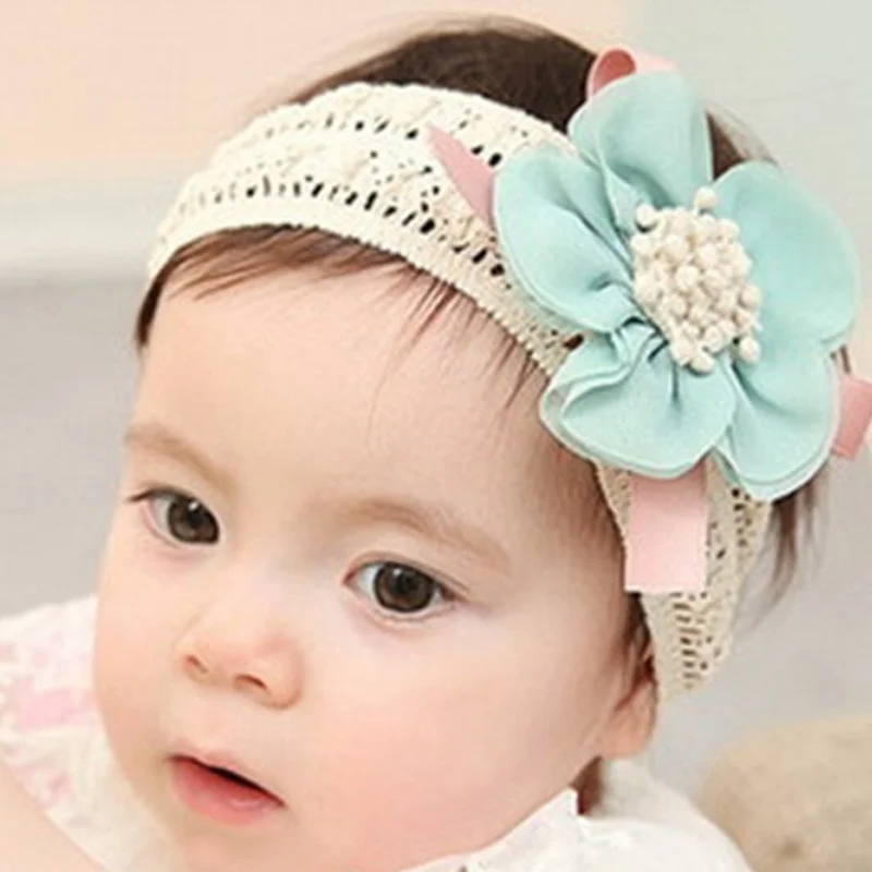 

LNRRABC Flower Kids Headwear Accessories Bow Headband Lace Hair Band