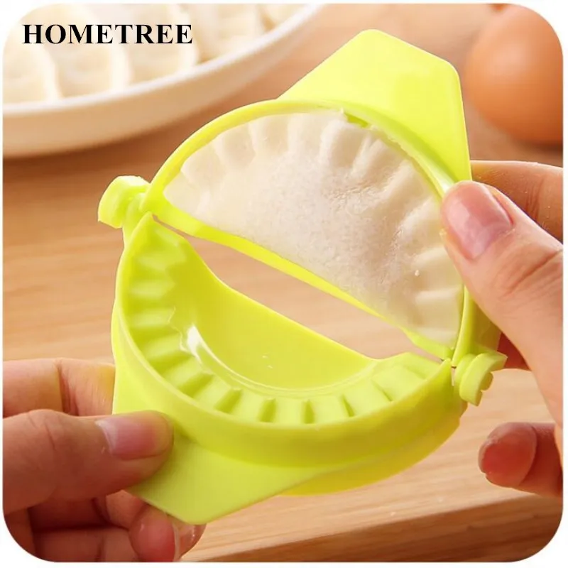 

HOMETREE Device Easy DIY Dumpling Mold Kitchen Tools Dumpling Jiaozi Maker High Quality Plastic Mold Cooking Pastry Tools H469