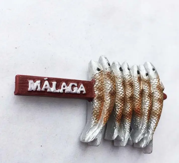 Малага испания 3D магнит на холодильник путешествия сувениры Домашнее украшение на холодильник магнитные наклейки
