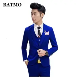 BATMO 2019 Новое поступление высококачественный Корейский стиль тонкие желтые костюмы для мужчин, мужская торжественное платье для женщин