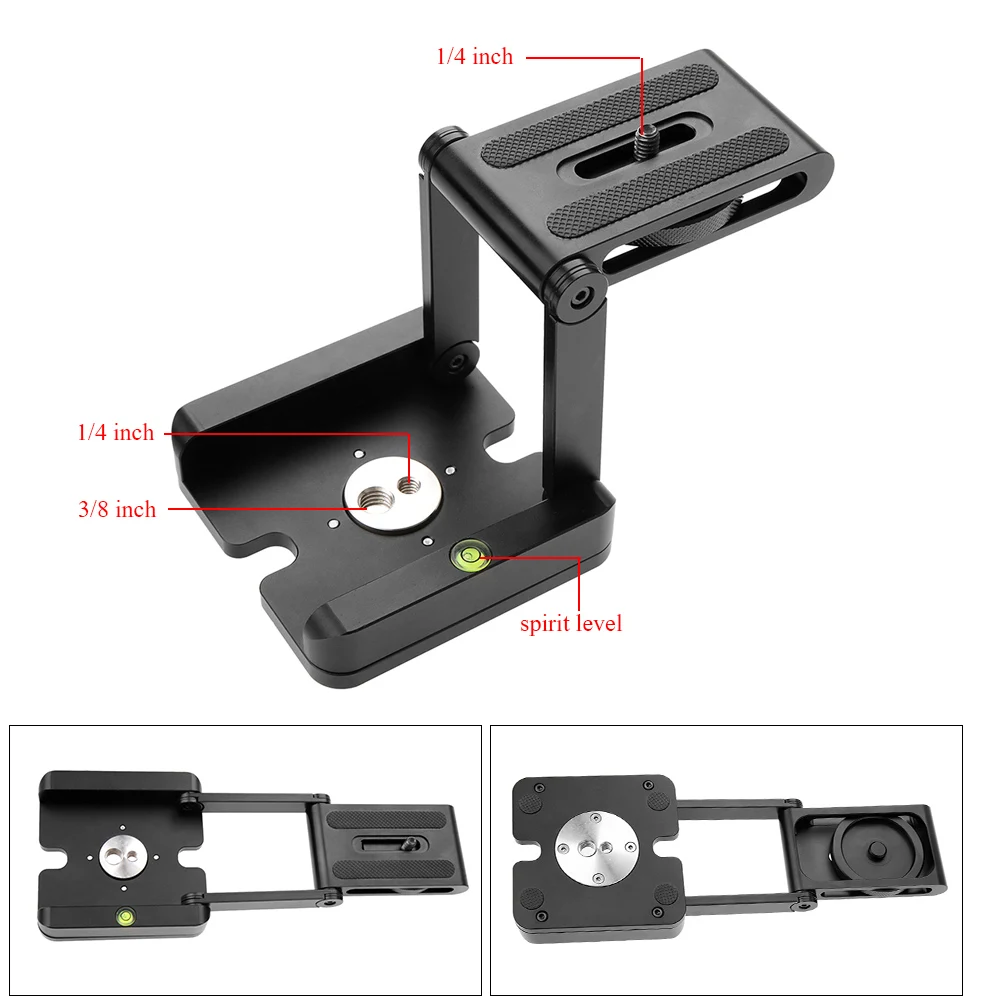 Andoer Камера головы решение фотостудия Камера штатив Z Pan & Tilt Flex наклон головы Алюминий сплав